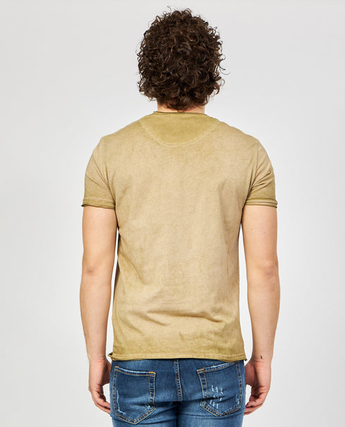 Yes Zee T-Shirt T-shirt Uomo con taschino interno Beige - Francavilla Moda